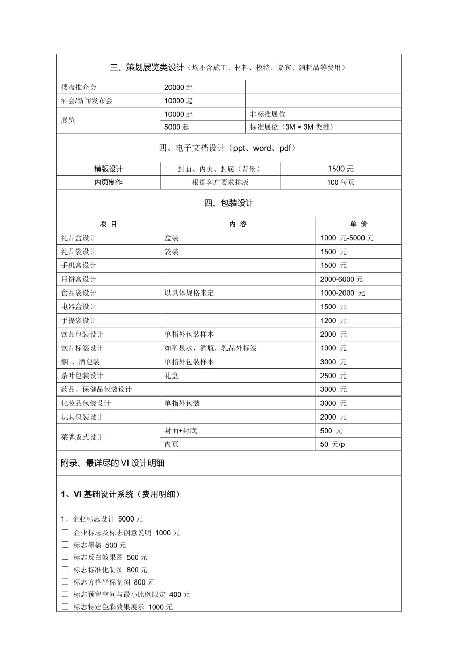 最完整平面设计费价目表.doc_第2页