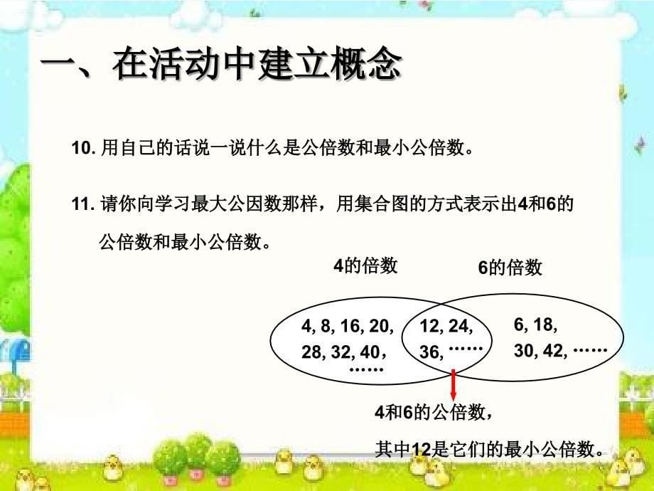 数学人教版五年级下册公倍数和最小 公倍数_第5页