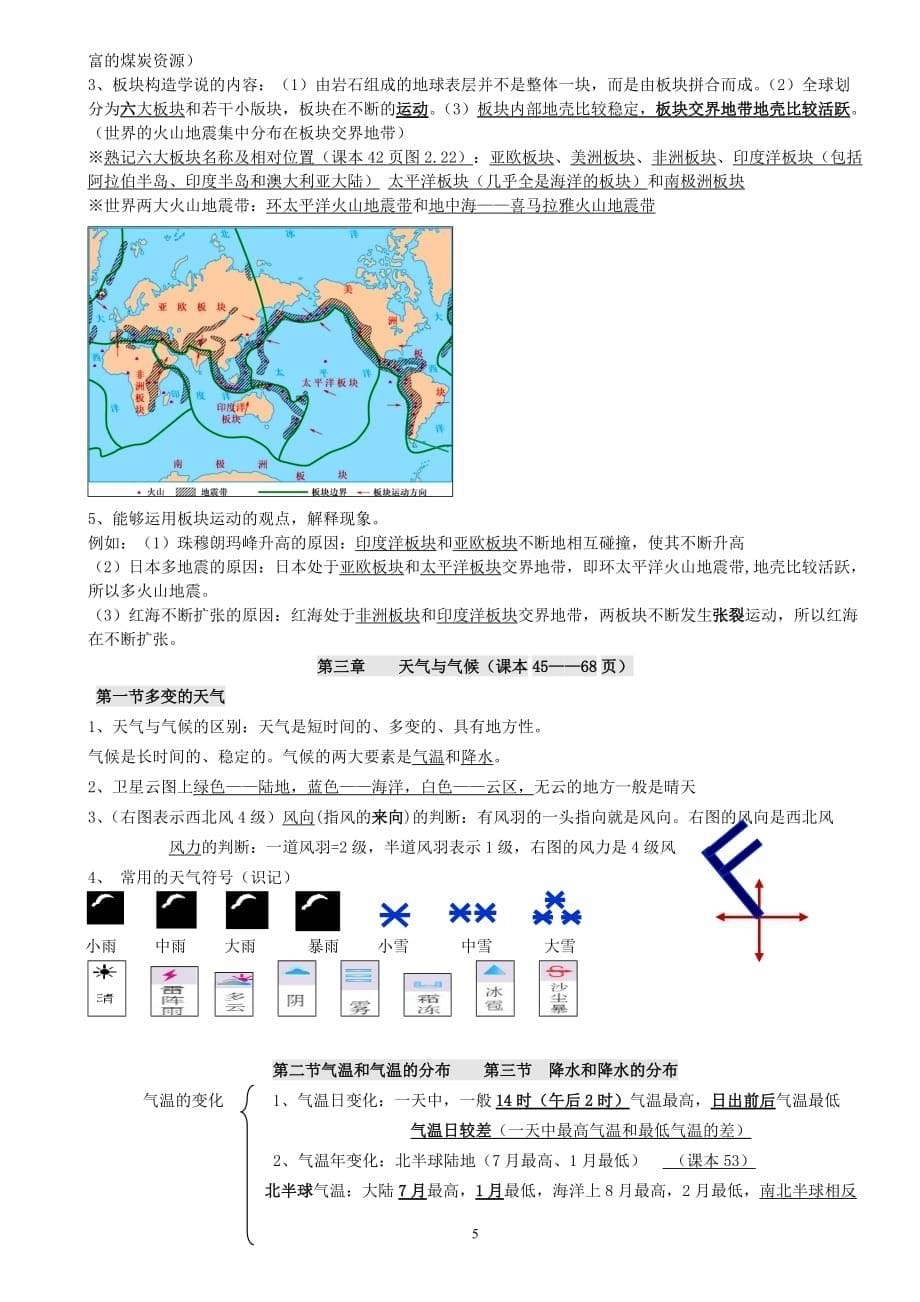 新人教版七年级地理上册复习提纲.doc_第5页