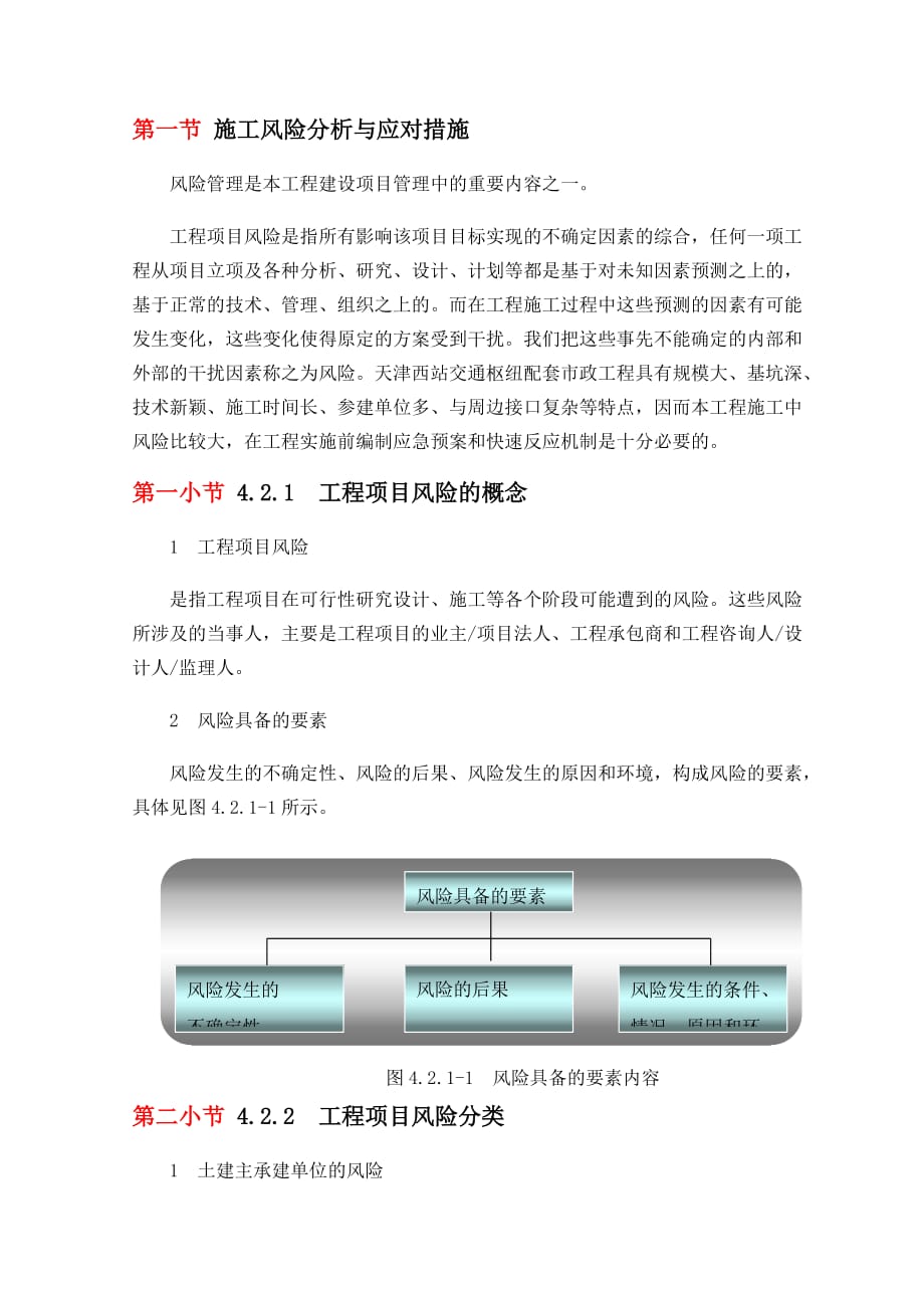 施工风险分析与应对措施.doc_第1页