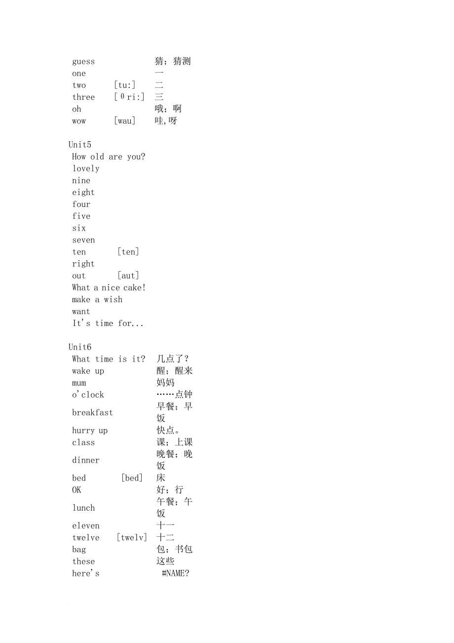 新译林版三年级到六年级英语词汇表.doc_第5页