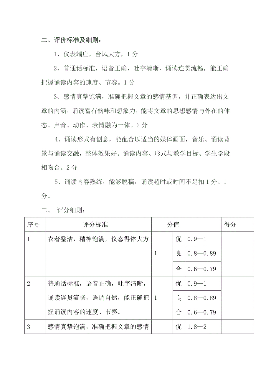 粉笔字比赛内容要求及评分细则资料_第2页