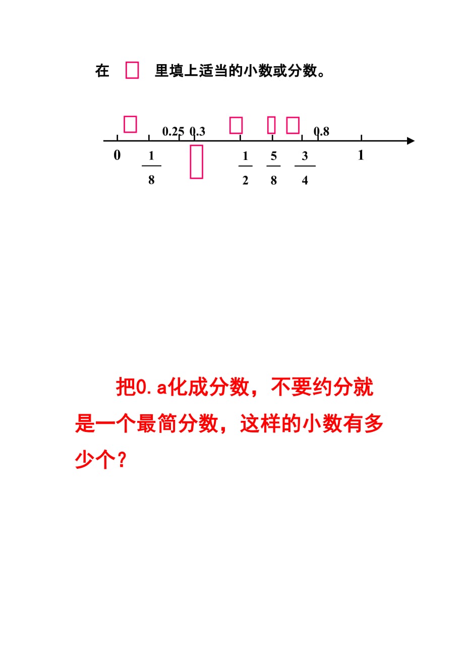 数学人教版五年级下册分数与小数的互化练习_第1页