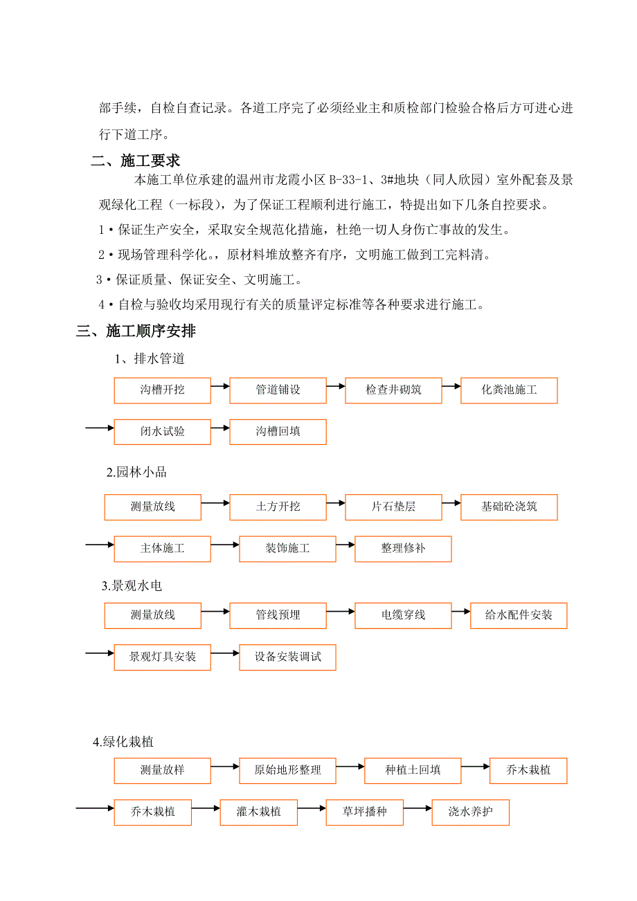 浙江小区室外配套与景观绿化工程施工组织设计_第4页