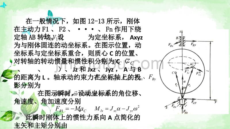 定轴转动刚体的轴承动约的束力_第3页