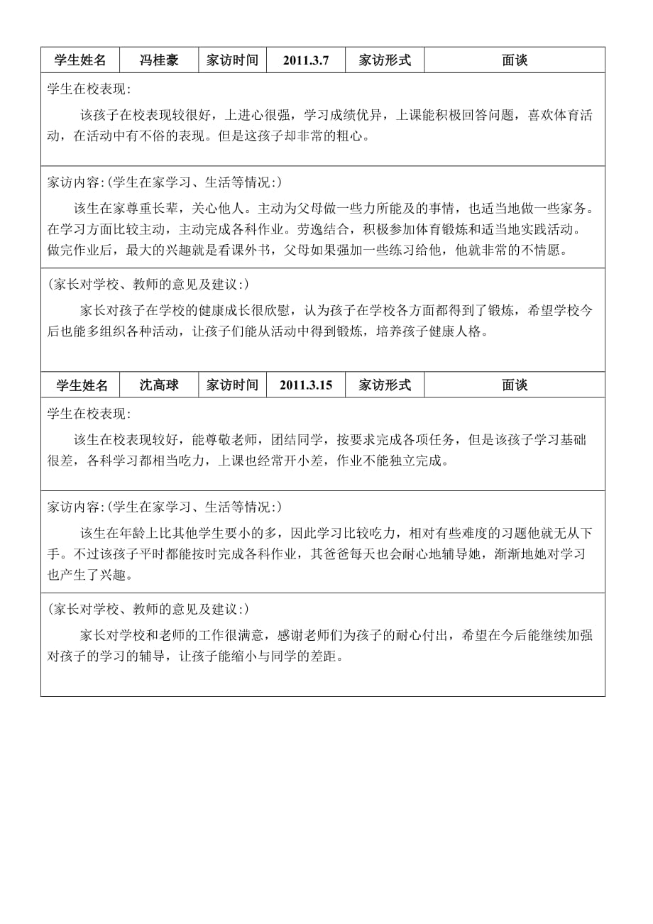 教师走访家长交谈内容.doc_第2页