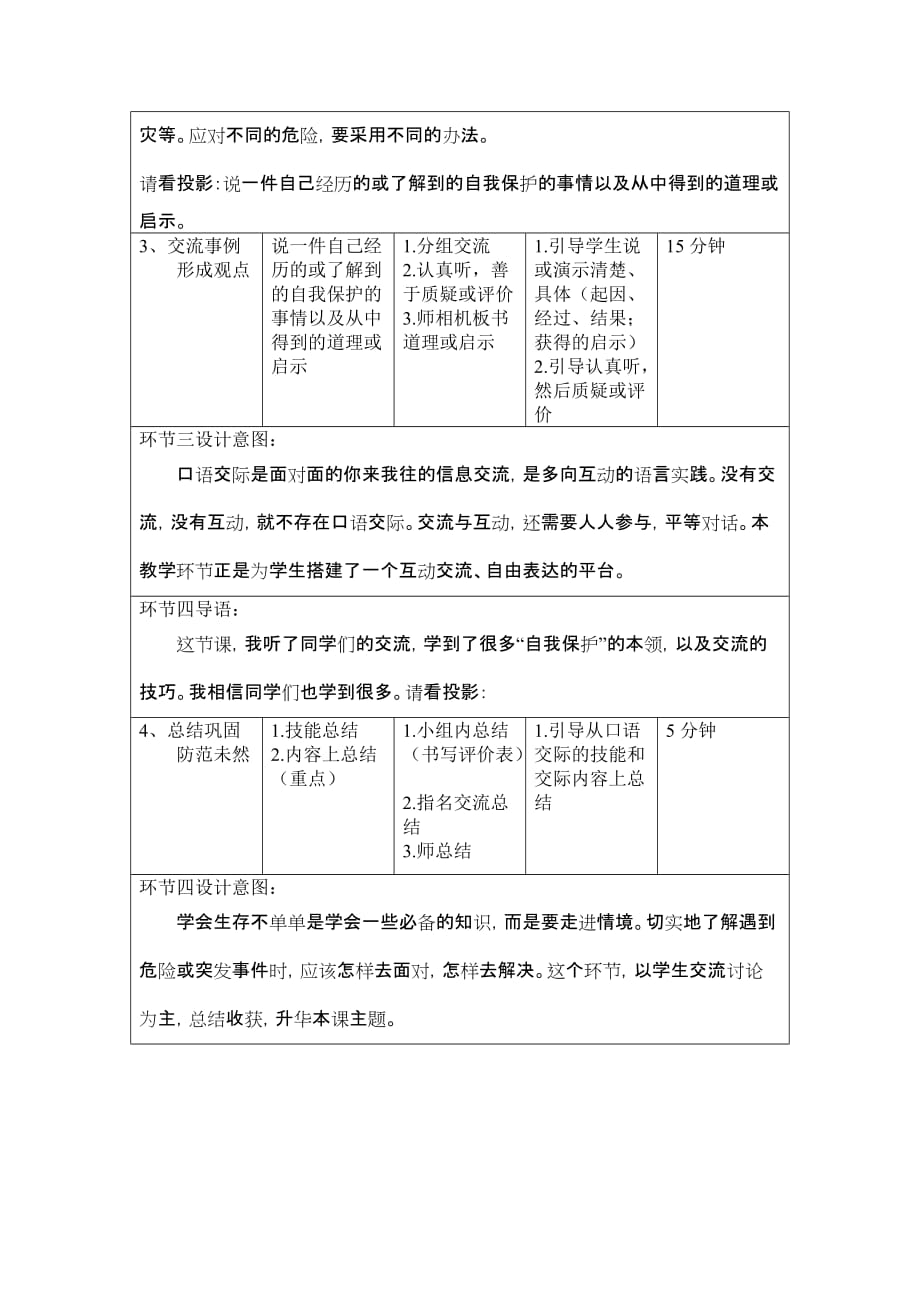 人教版语文六年级下册口语交际《学会生存》_第4页