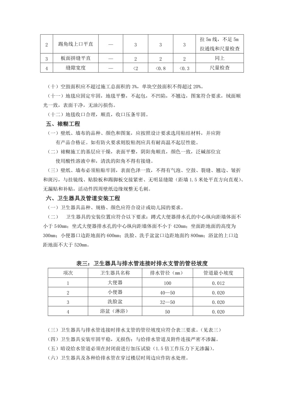 幼儿园施工验收与评定-标准_第3页