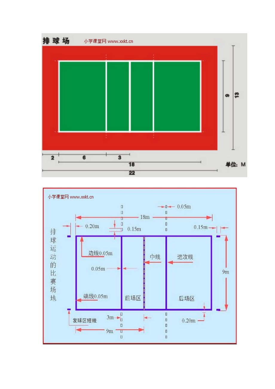 排球场标准尺寸及画法示意图.doc_第2页