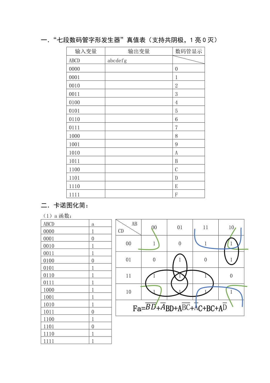 数字逻辑第一次大作业.doc_第1页