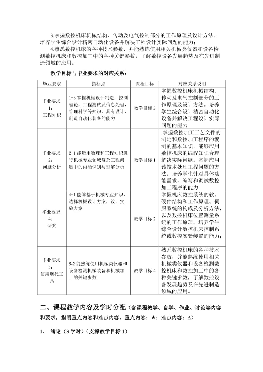 数控机床课程教学大纲.doc_第2页