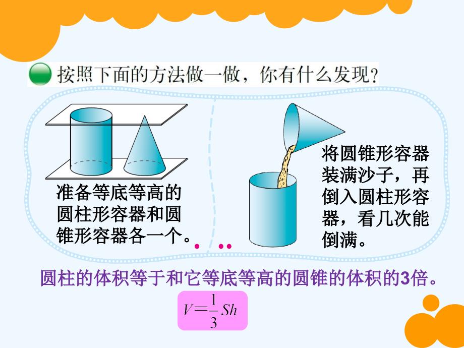 数学北师大版六年级下册圆锥的体积_第3页