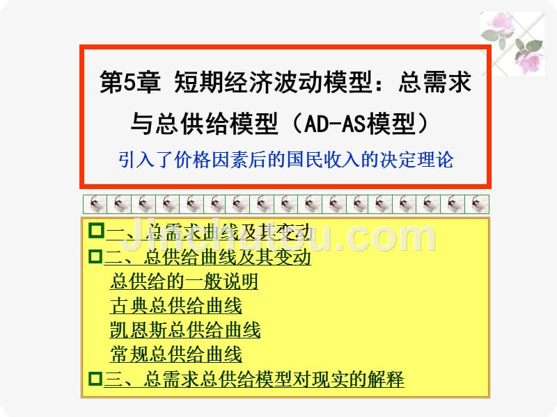第5章短期经济波动模型：AD-AS模型_第1页