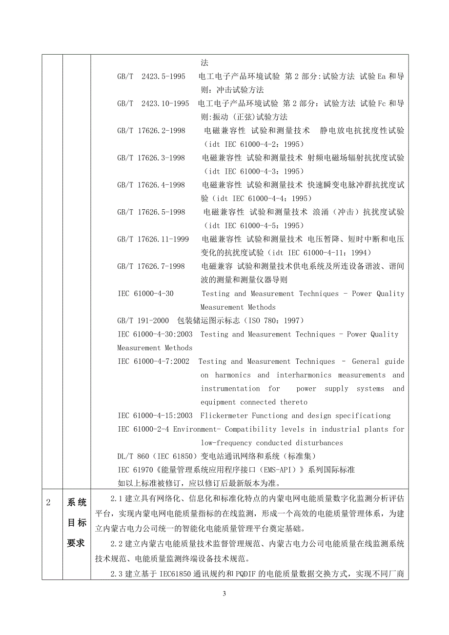 电能质量监测管理平台主站系统技术规范书_第3页