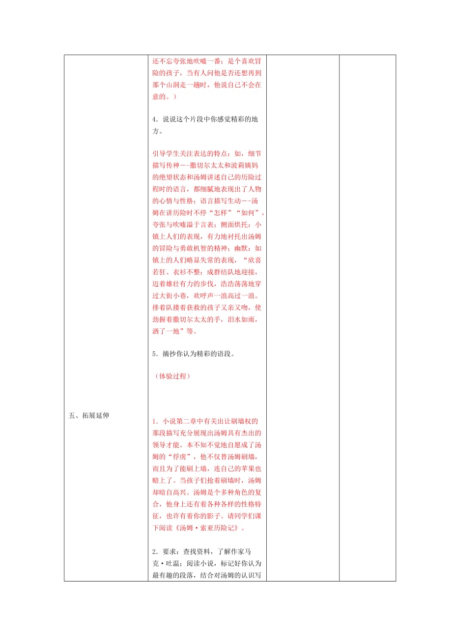 六年级人教版语文下册《汤姆索亚历险记》_第3页