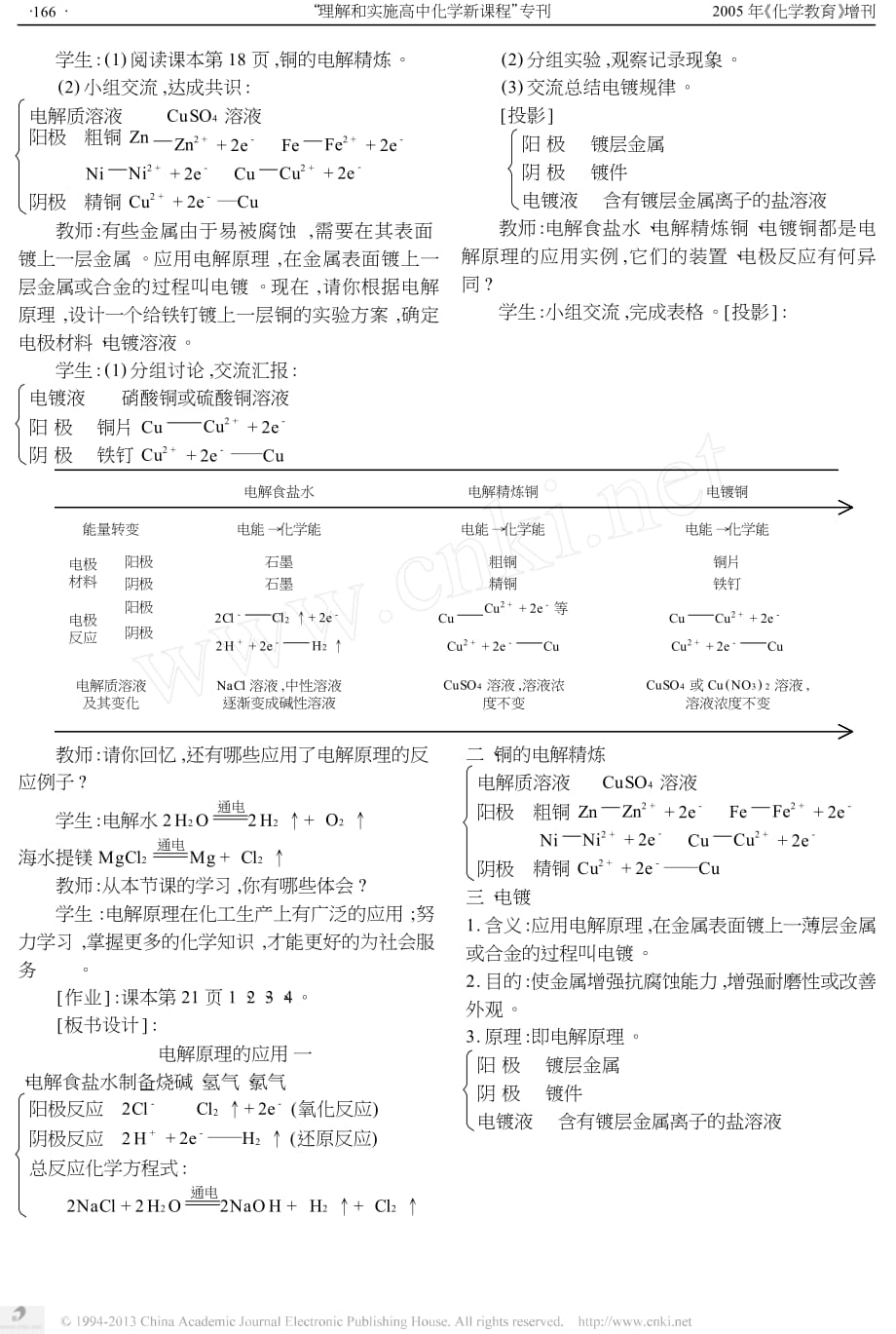 电解原理的应用_教学设计_第2页