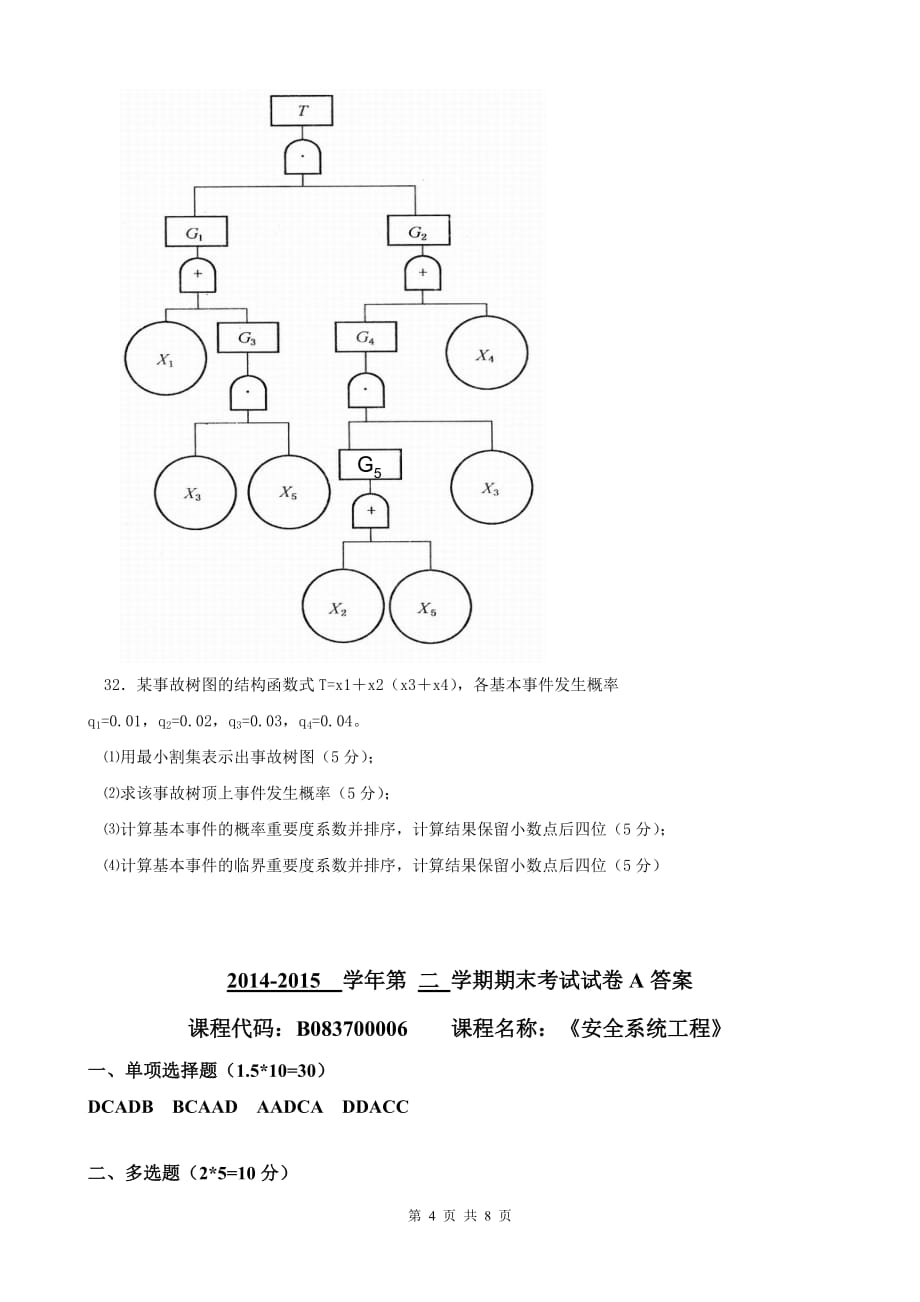 B083700006安全系统工程A卷_第4页