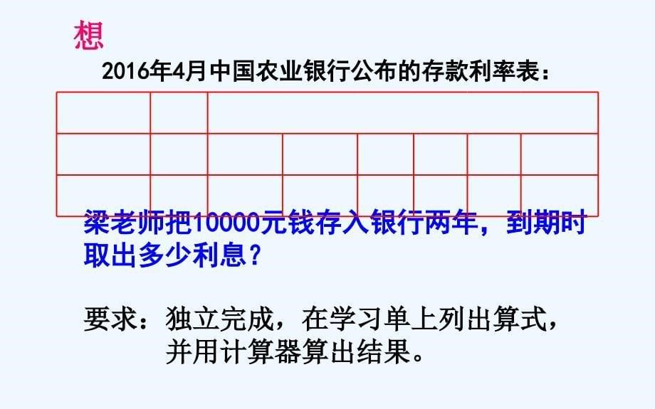 数学人教版六年级下册百分数-利率_梁晓洋_第5页