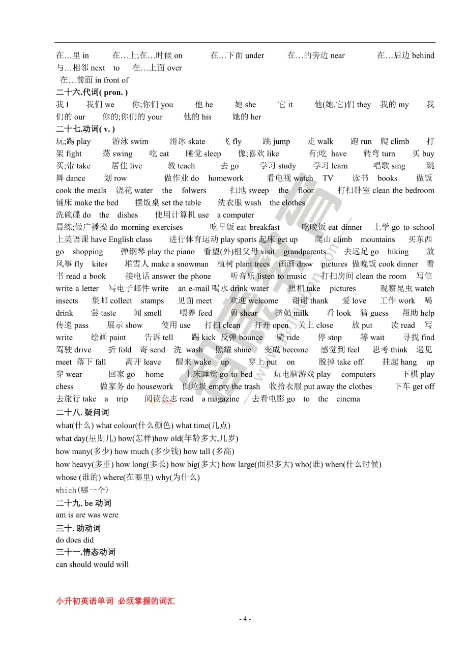 小学英语单词分类记忆.doc_第4页