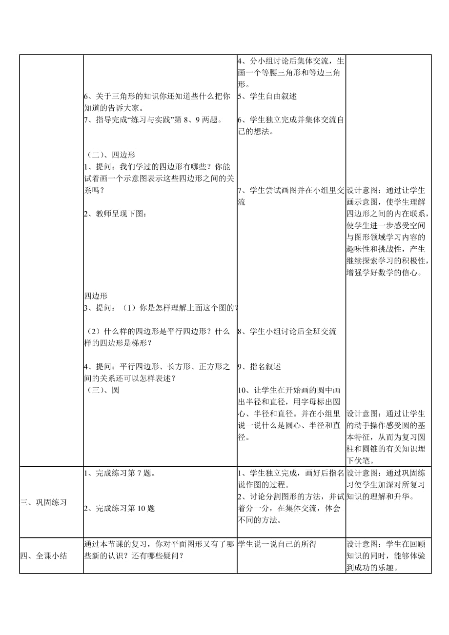 数学人教版六年级下册平面图形的认识复习课_第3页