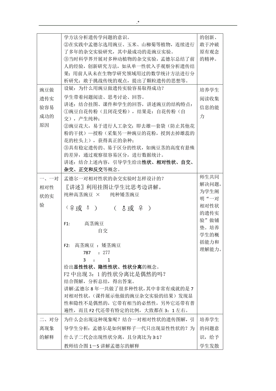 【精品教案课程】高级中学生物必修二全套材料教案课程_第2页