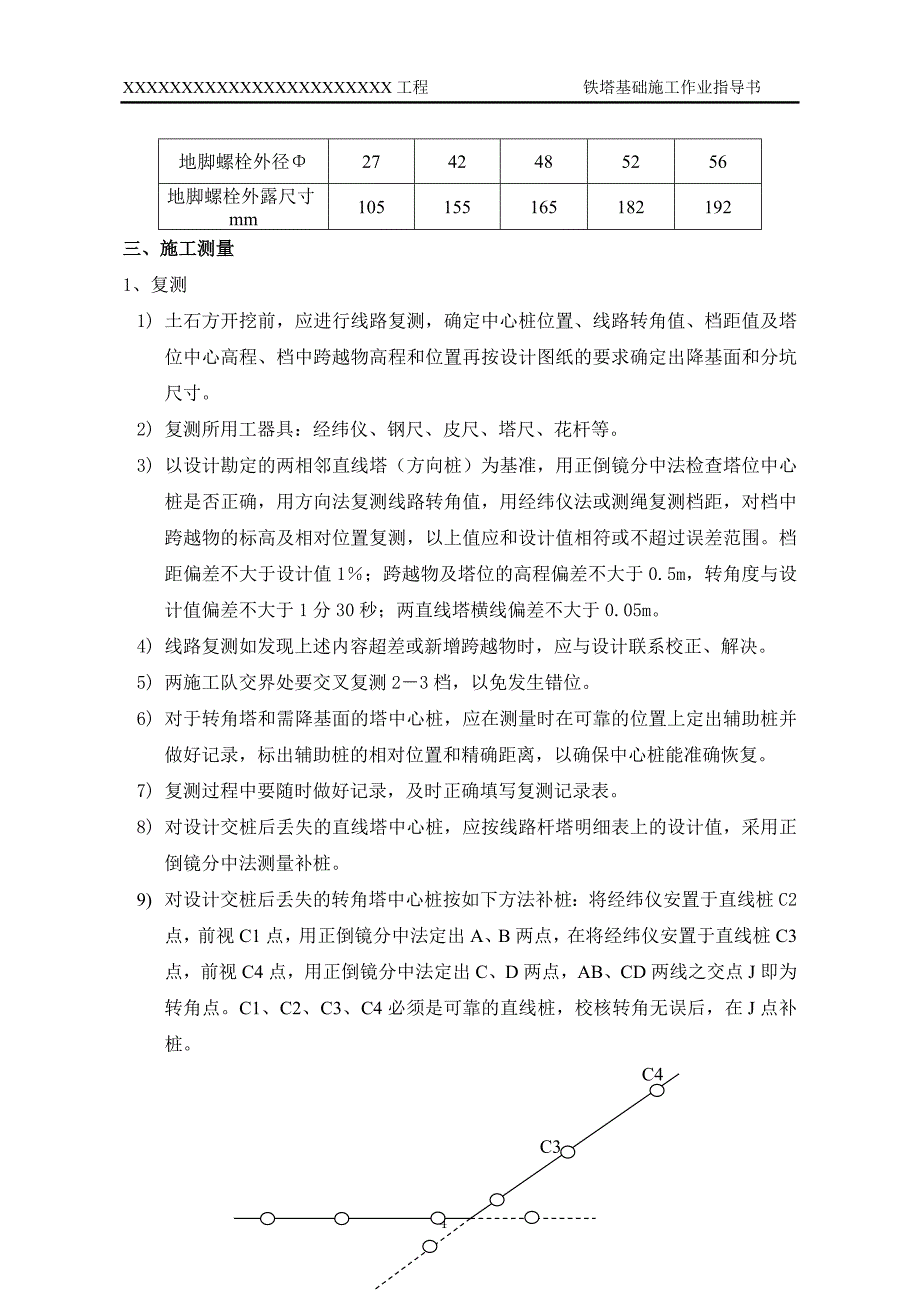 35kv集电线路铁塔基础作业指导书_第4页