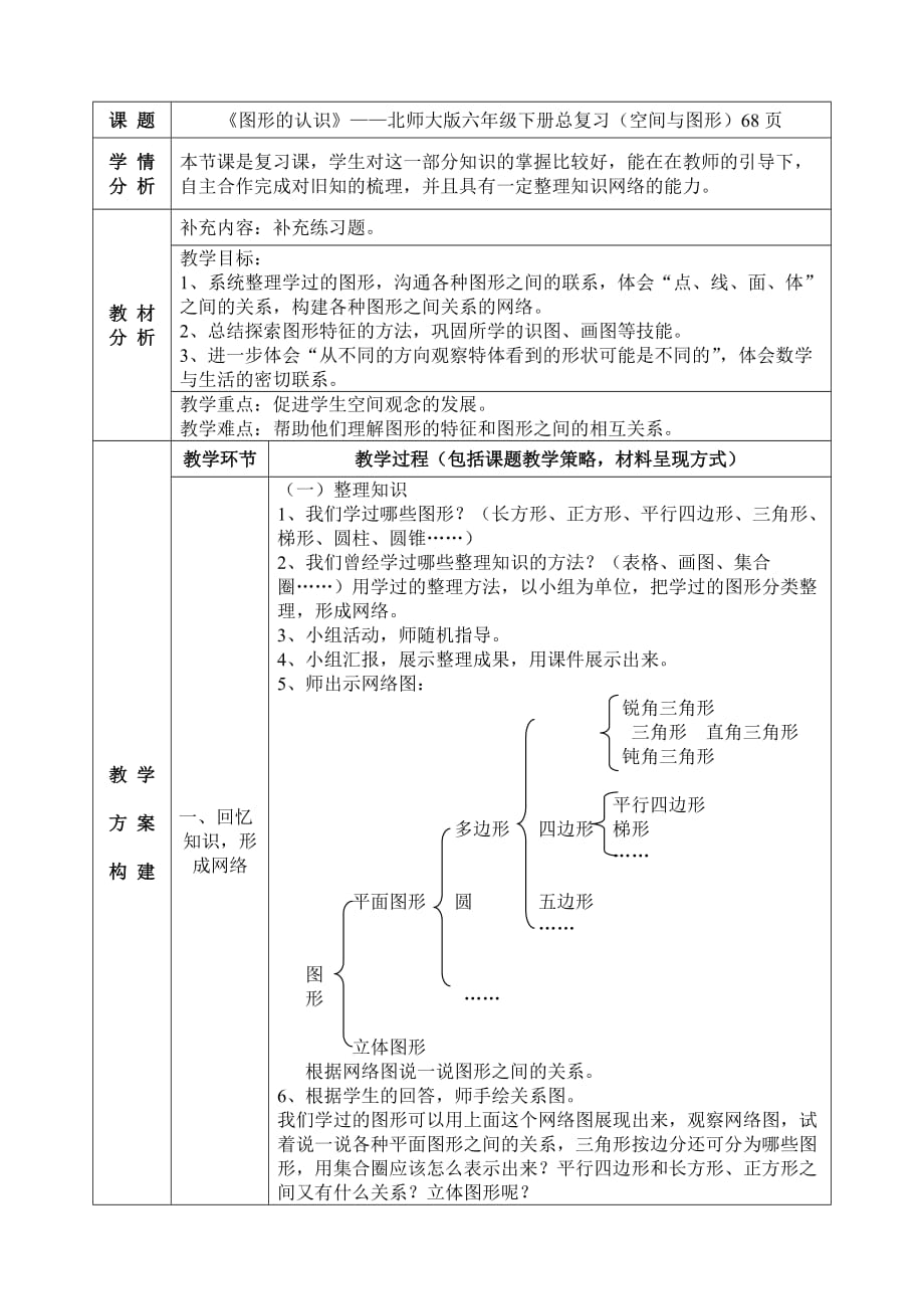 数学北师大版六年级下册图形的认识_第1页