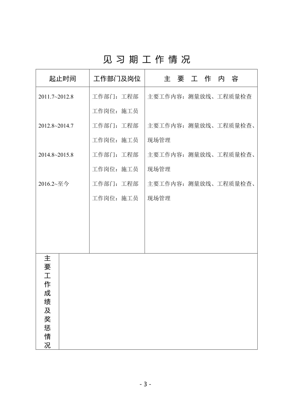 初聘专业技术职务呈报表.doc_第4页