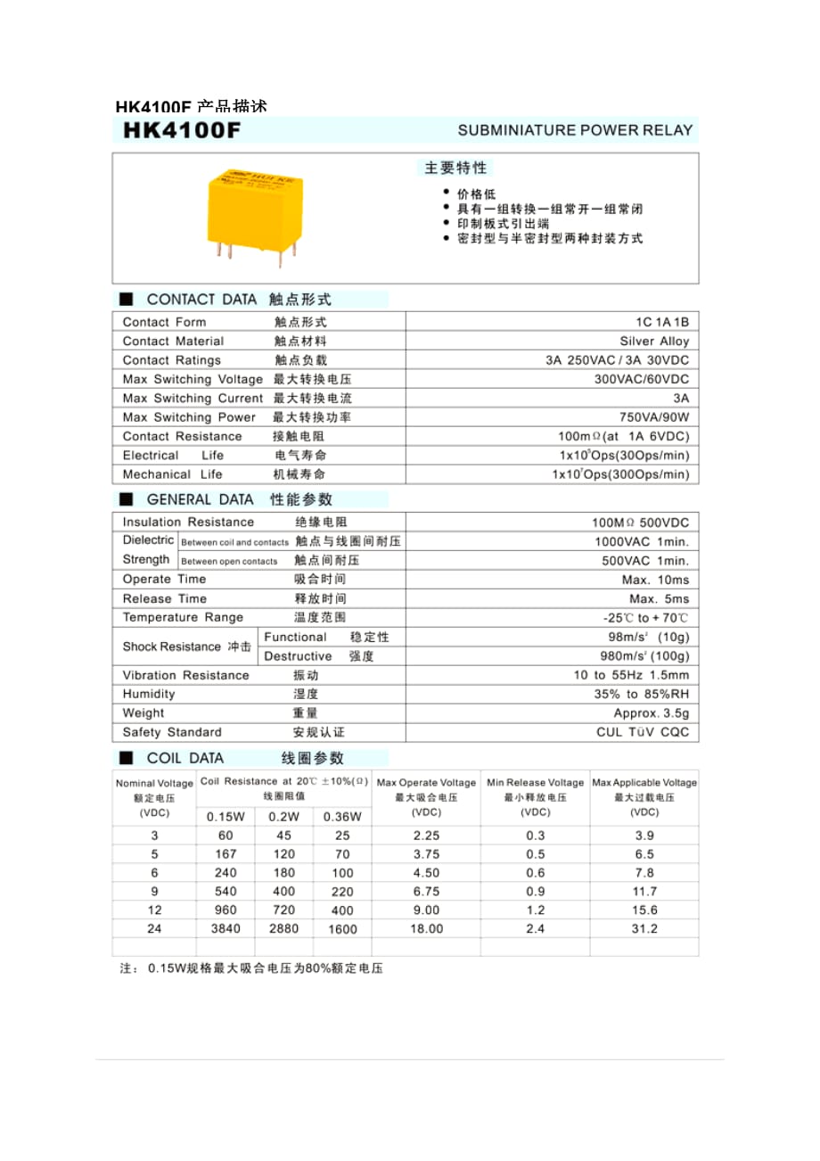 HK4100F继电器资料_第1页