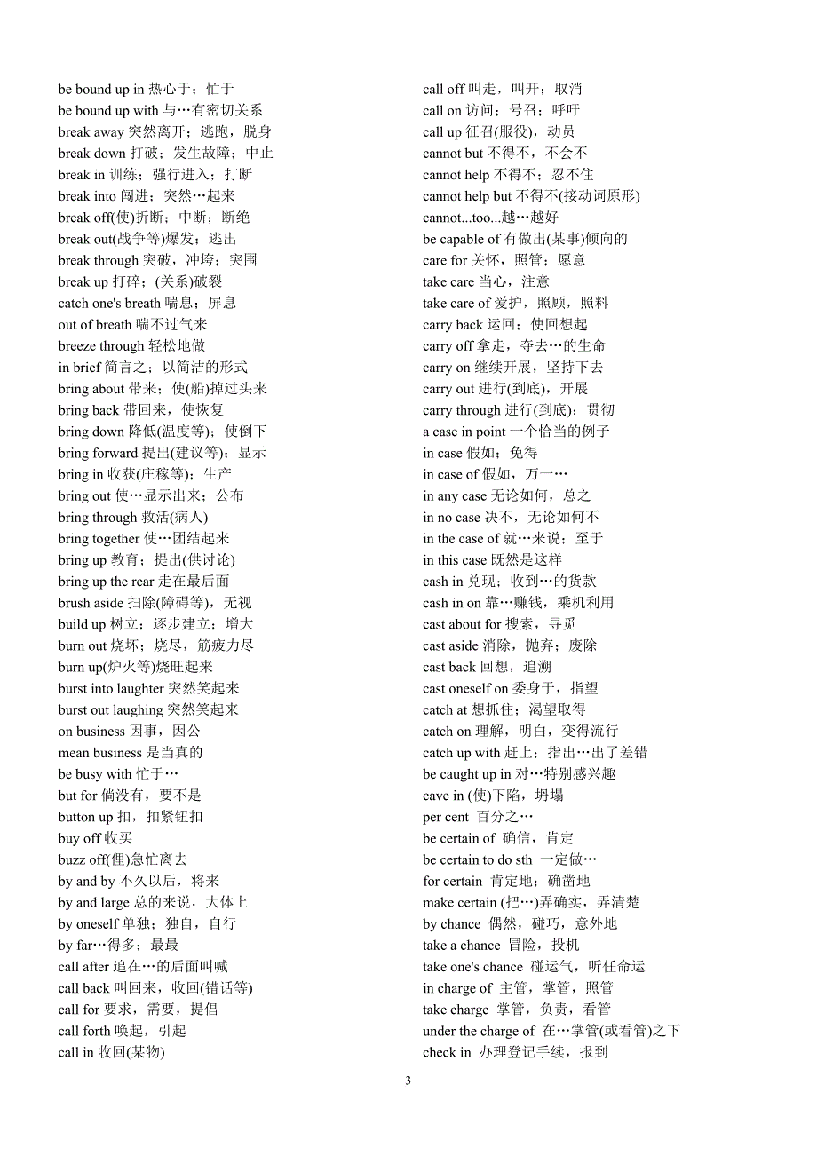 大学英语词组共2145个.doc_第3页