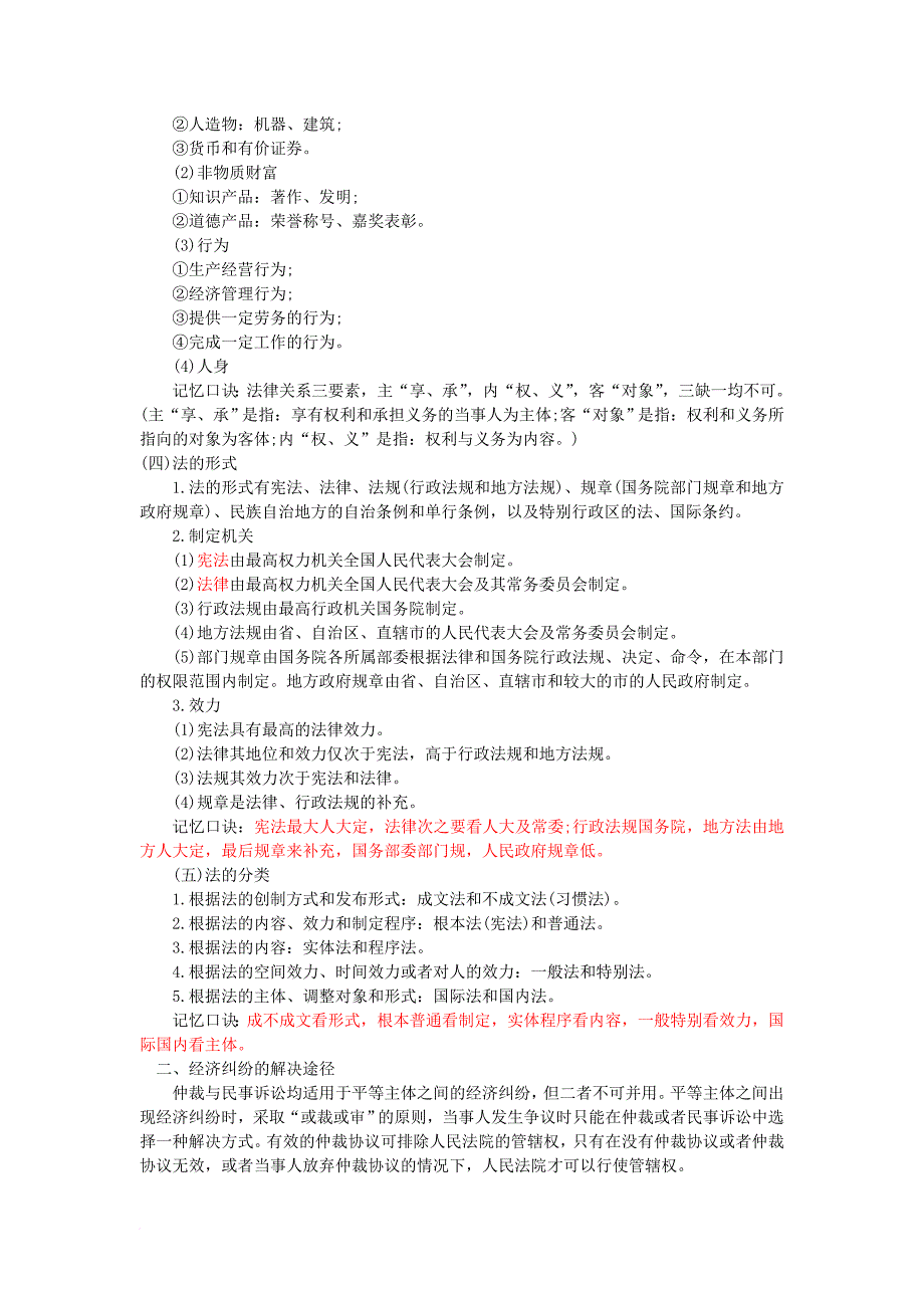 初级经济法基础各章节知识点速记分解.doc_第2页