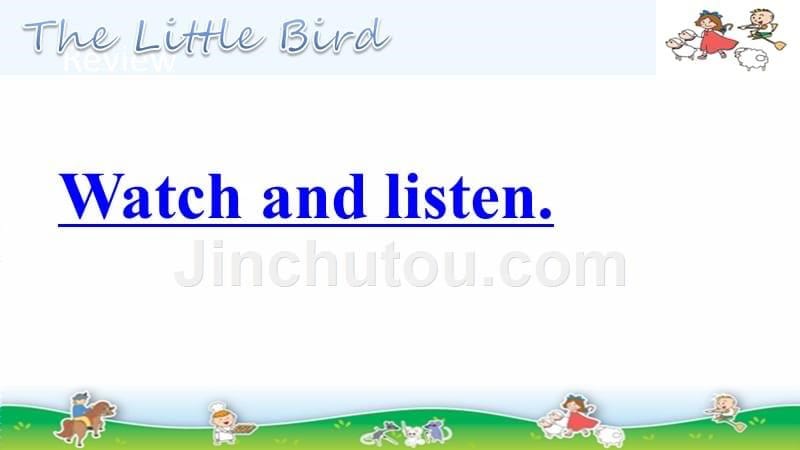 英语人教版六年级下册the little bird_第5页