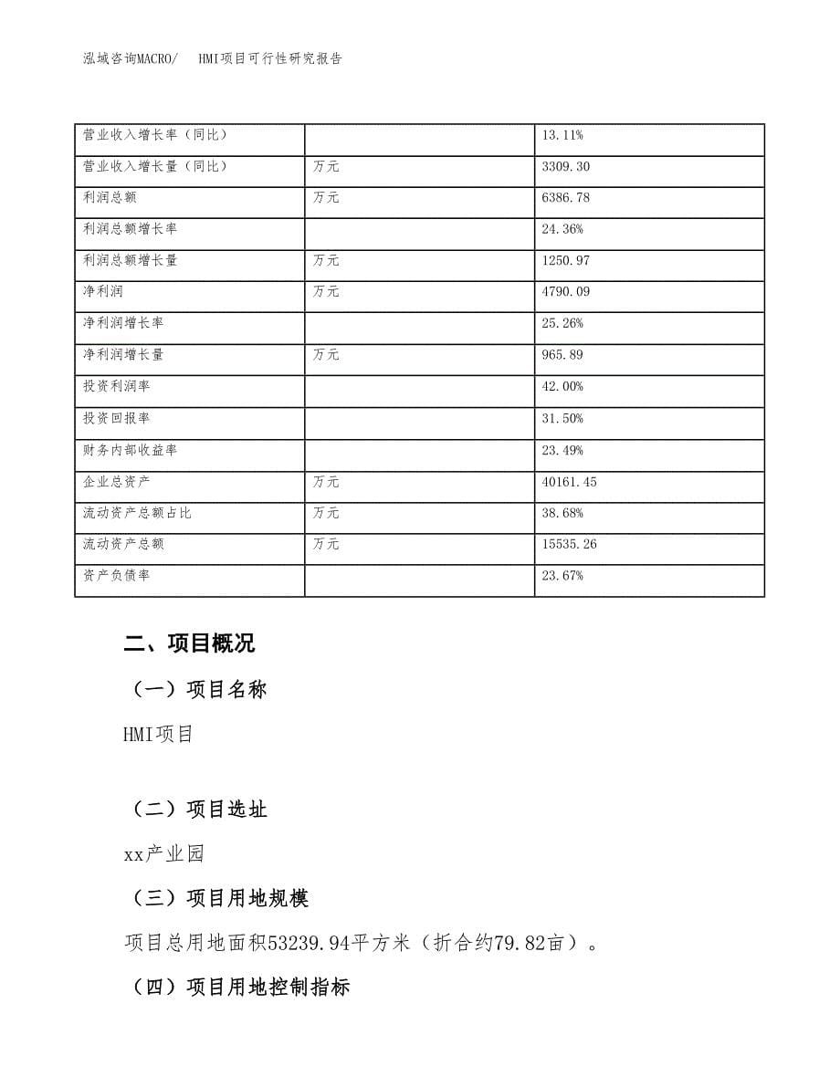 HMI项目可行性研究报告（总投资20000万元）（80亩）_第5页