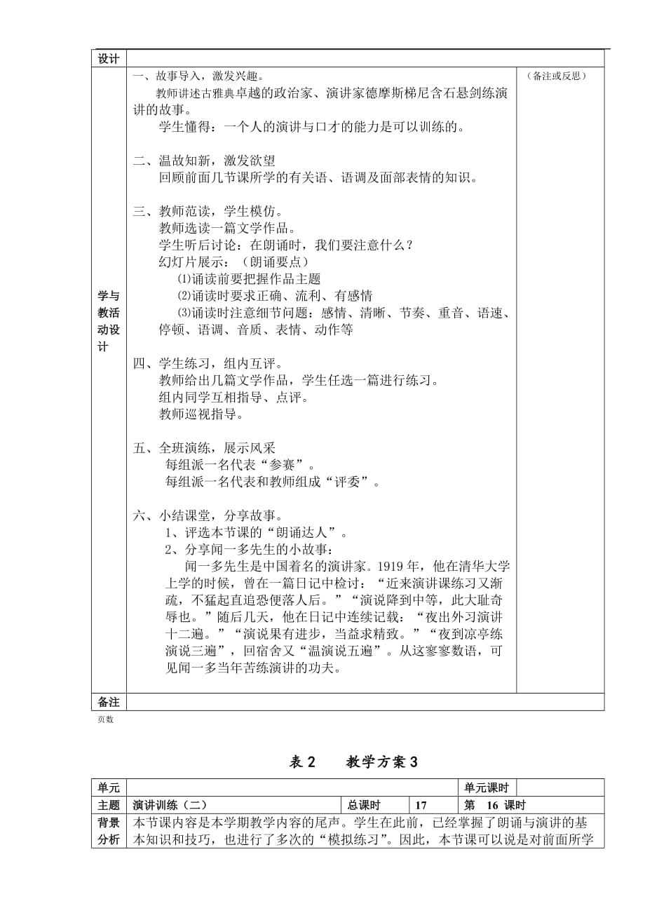 参考：演讲与口才校本课程教学方案.doc_第4页