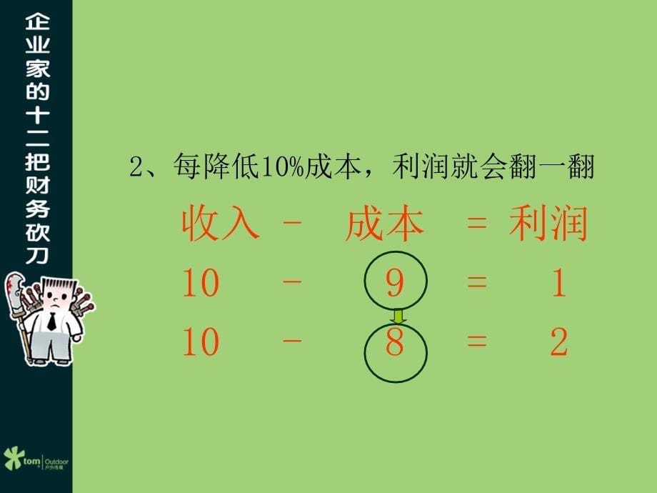 企业经营管理经典实用课件如何砍掉成本_第5页