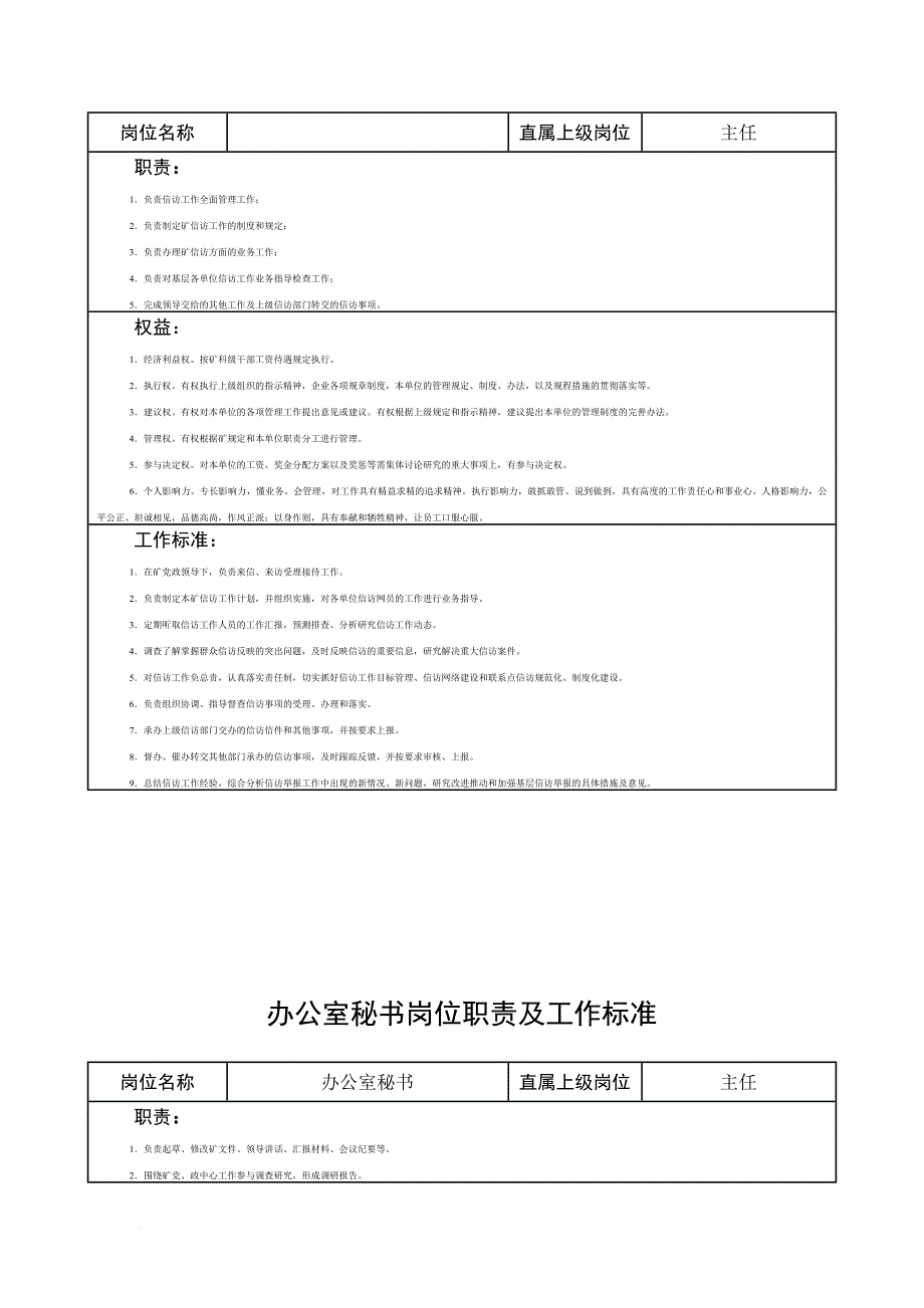 办公室主任岗位职责及工作标准.doc_第3页