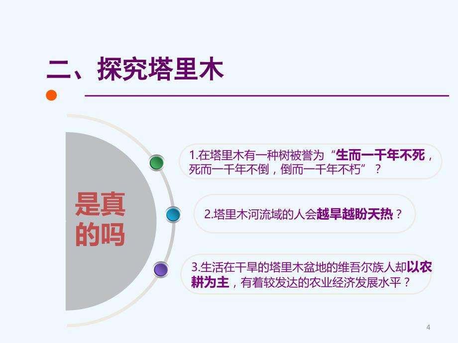 地理人教版八年级下册《干旱的宝地——塔里木盆地》课件（第一课时）_第4页