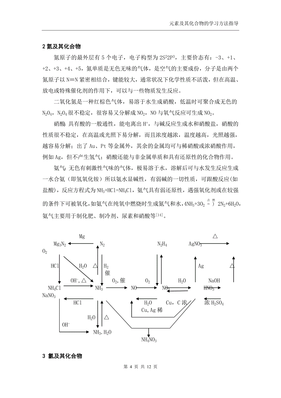 元素及其化合物学习的方法指导_第4页