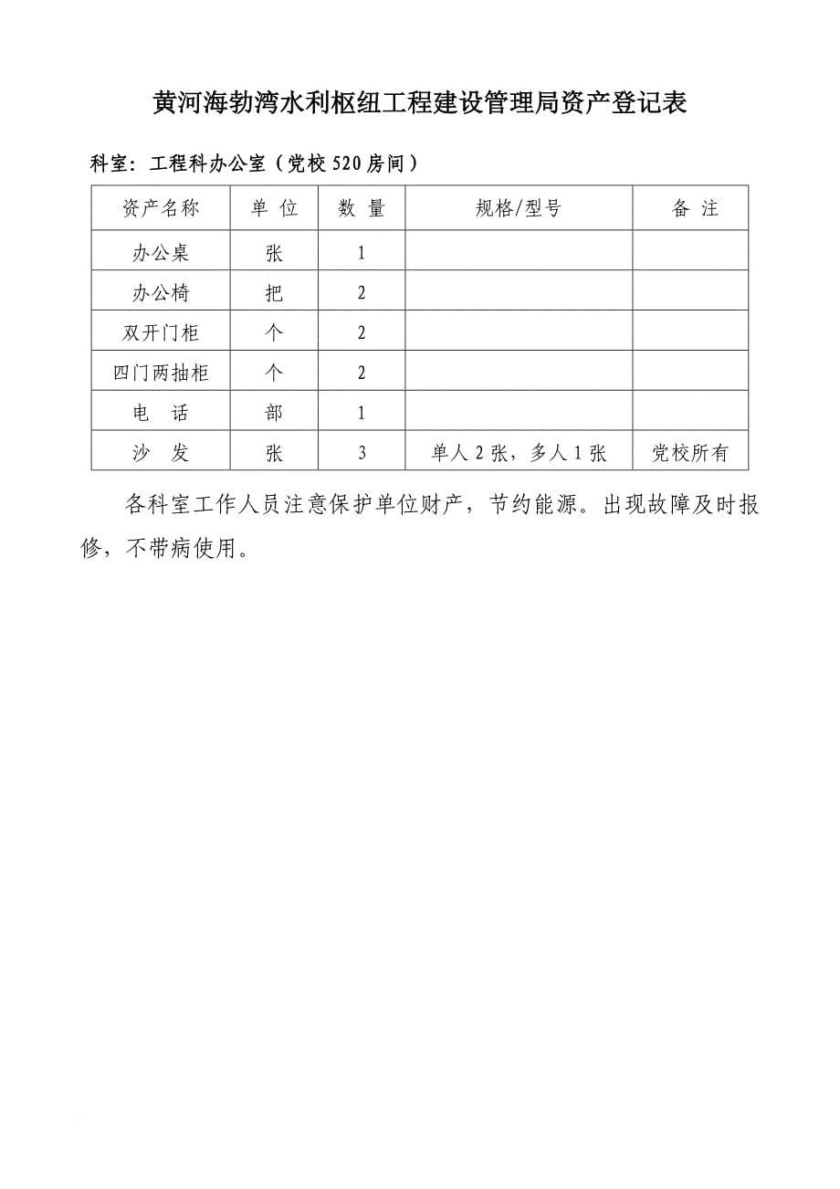 办公室固定资产登记表.doc_第5页