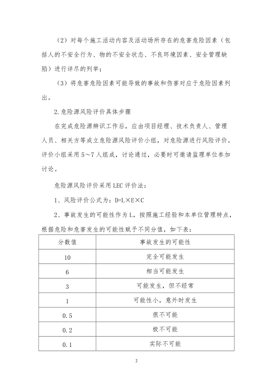 园林绿化危险源辨识和管理制度.doc_第2页