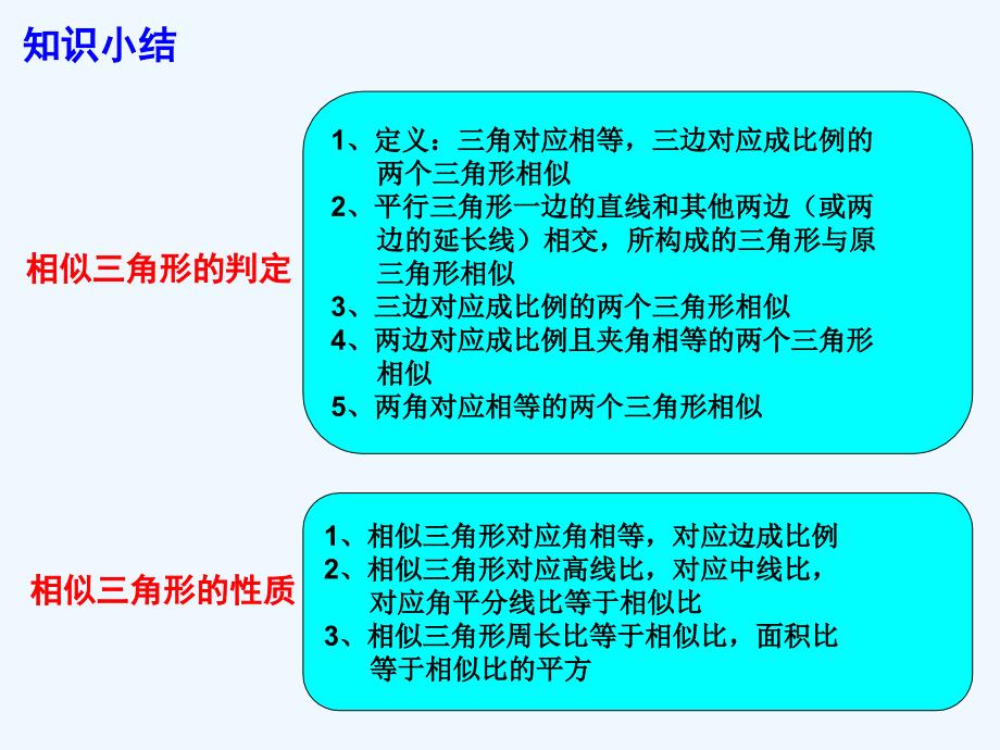 九下数学第二十七章 相似专题复习_第4页