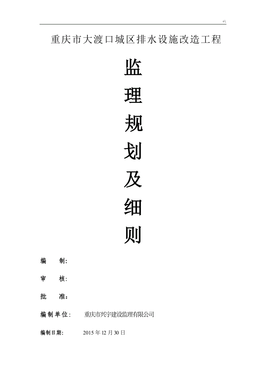 管网排水监察规划_第1页