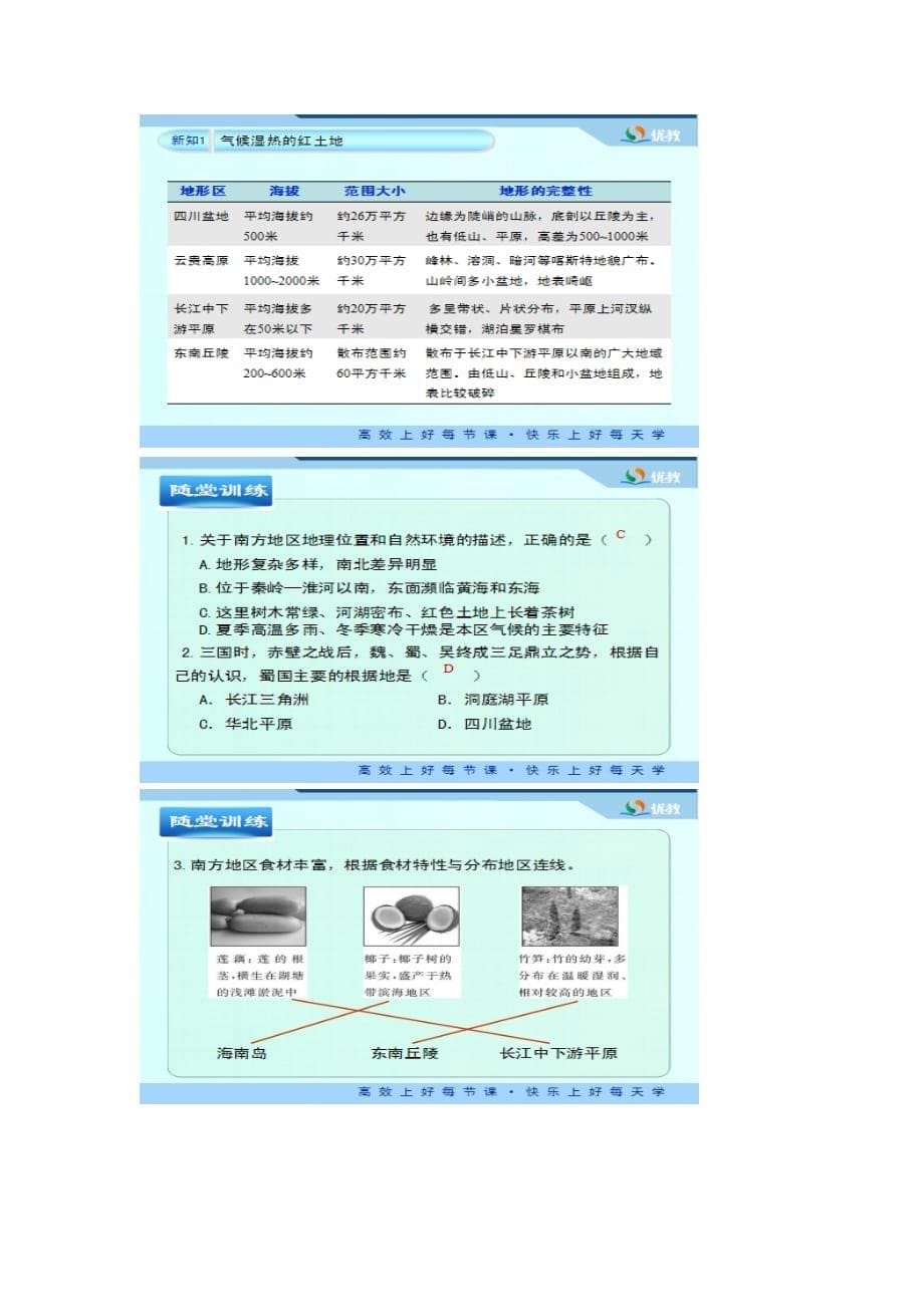 地理人教版八年级下册南方的地理特征与农业_第5页