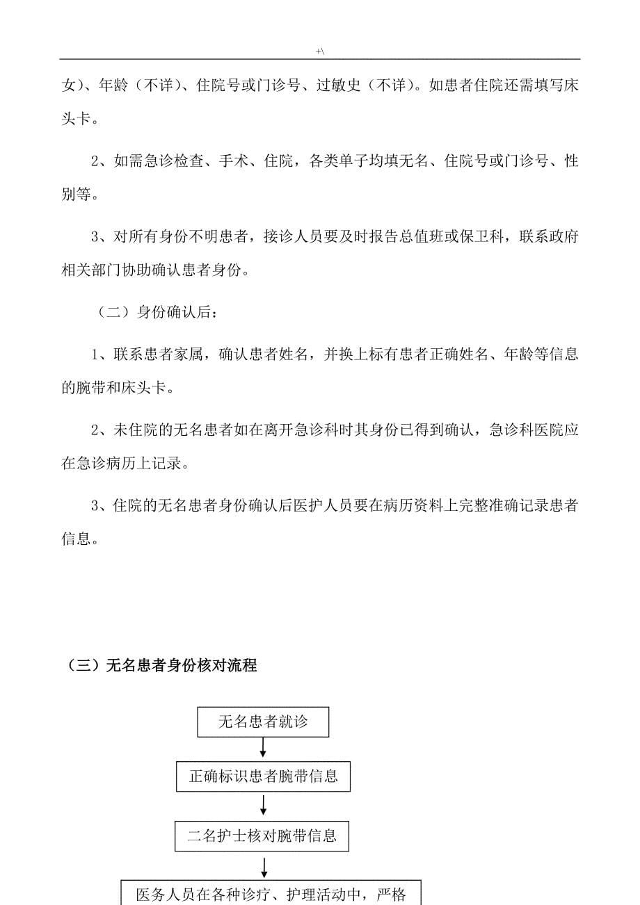 关键流程经过患者识别,转接与登记制度章程_第5页