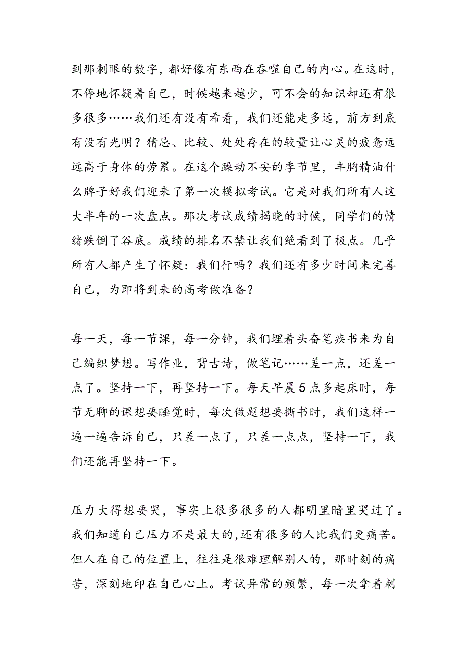 2019高考后全班总结会上班长发言稿_第3页