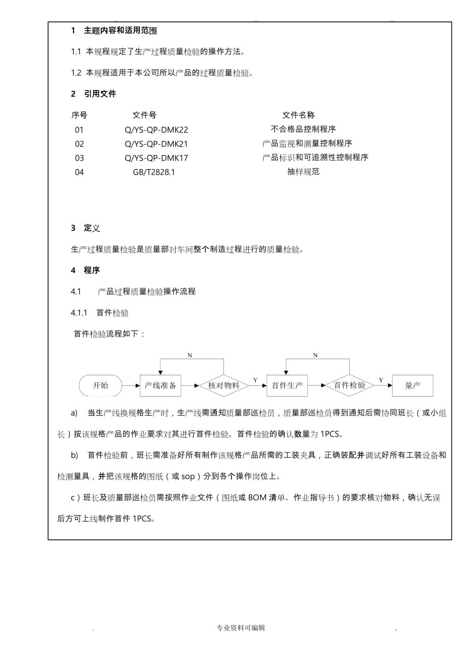 过程质量检验操作规程完整_第1页