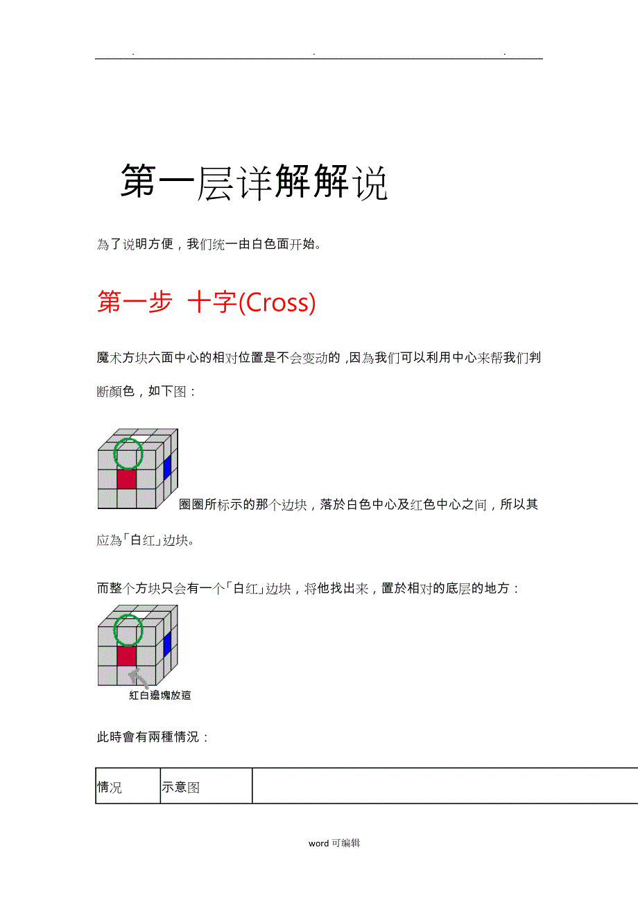 (魔方数字公式解法)魔术方块解法1_3层_第4页