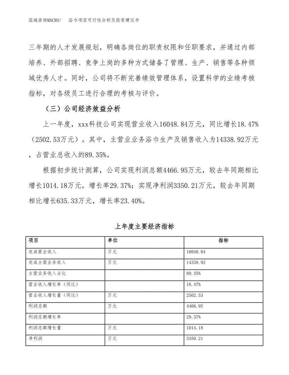 浴巾项目可行性分析及投资建议书.docx_第5页