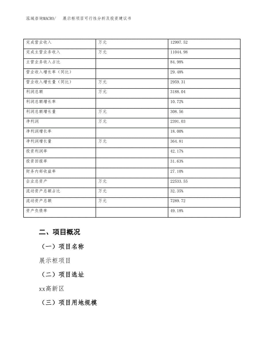 展示柜项目可行性分析及投资建议书.docx_第5页