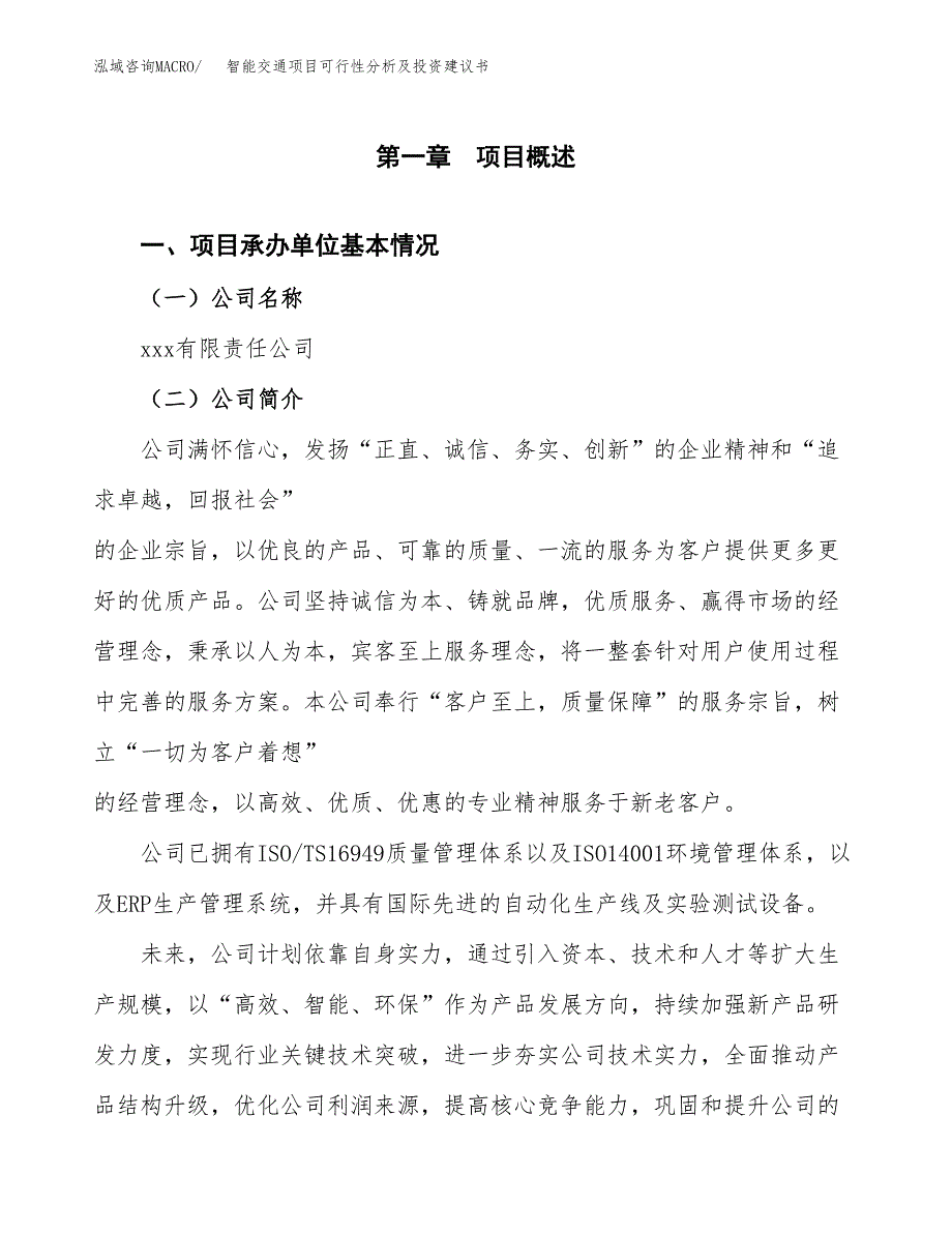 智能交通项目可行性分析及投资建议书.docx_第3页